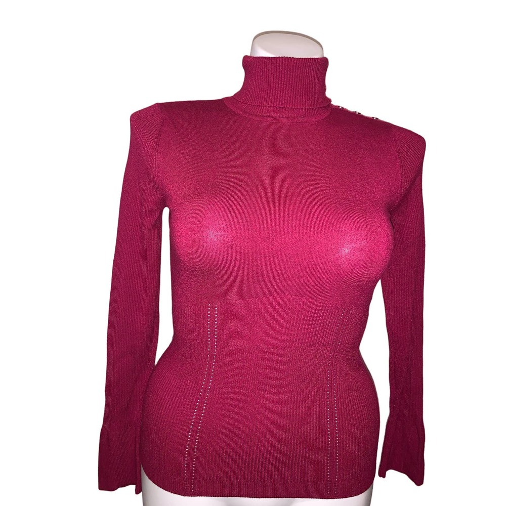 White House Black Market Turtle/ Cowl Neck Long-Sleeve Sweater, Size L